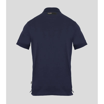 Plein Sport Men Short Sleeves Polo Shirt – Stretchable - Navy -Guocali
