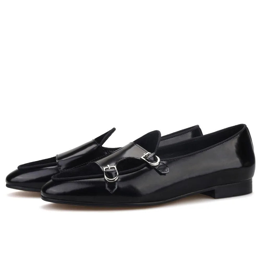 Men Dress Loafers - Buckles, Straps Monk Strap Formal Dress Shoes
