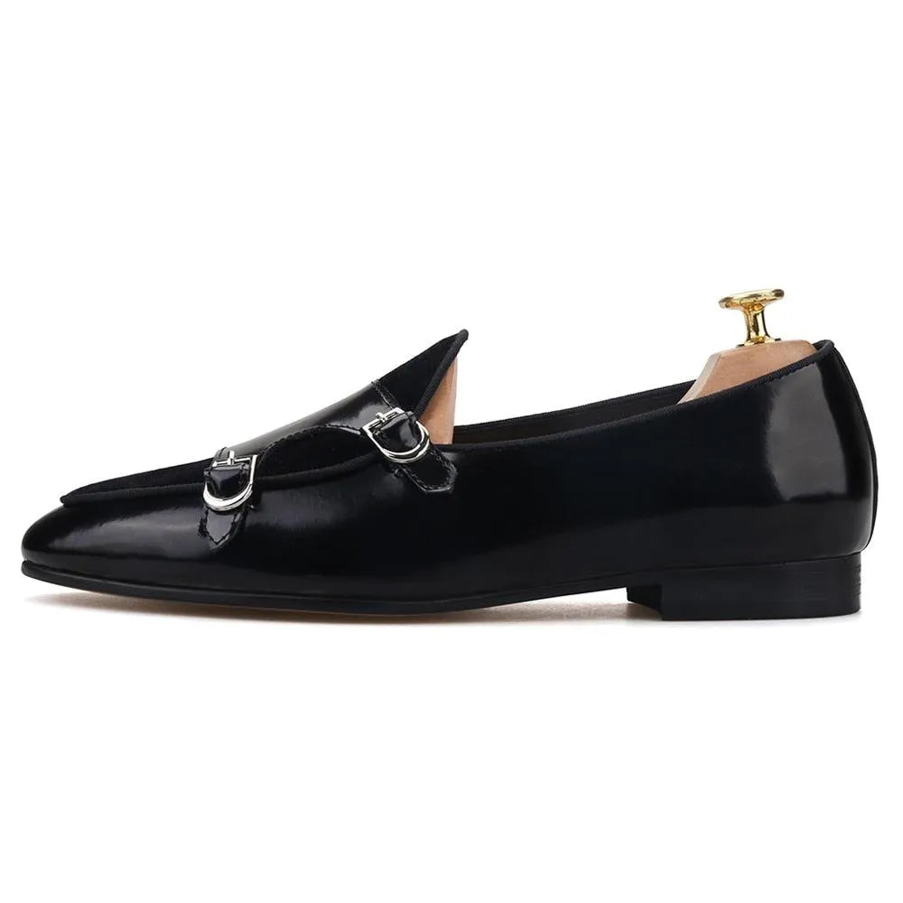 Men Dress Loafers - Buckles, Straps Monk Strap Formal Dress Shoes