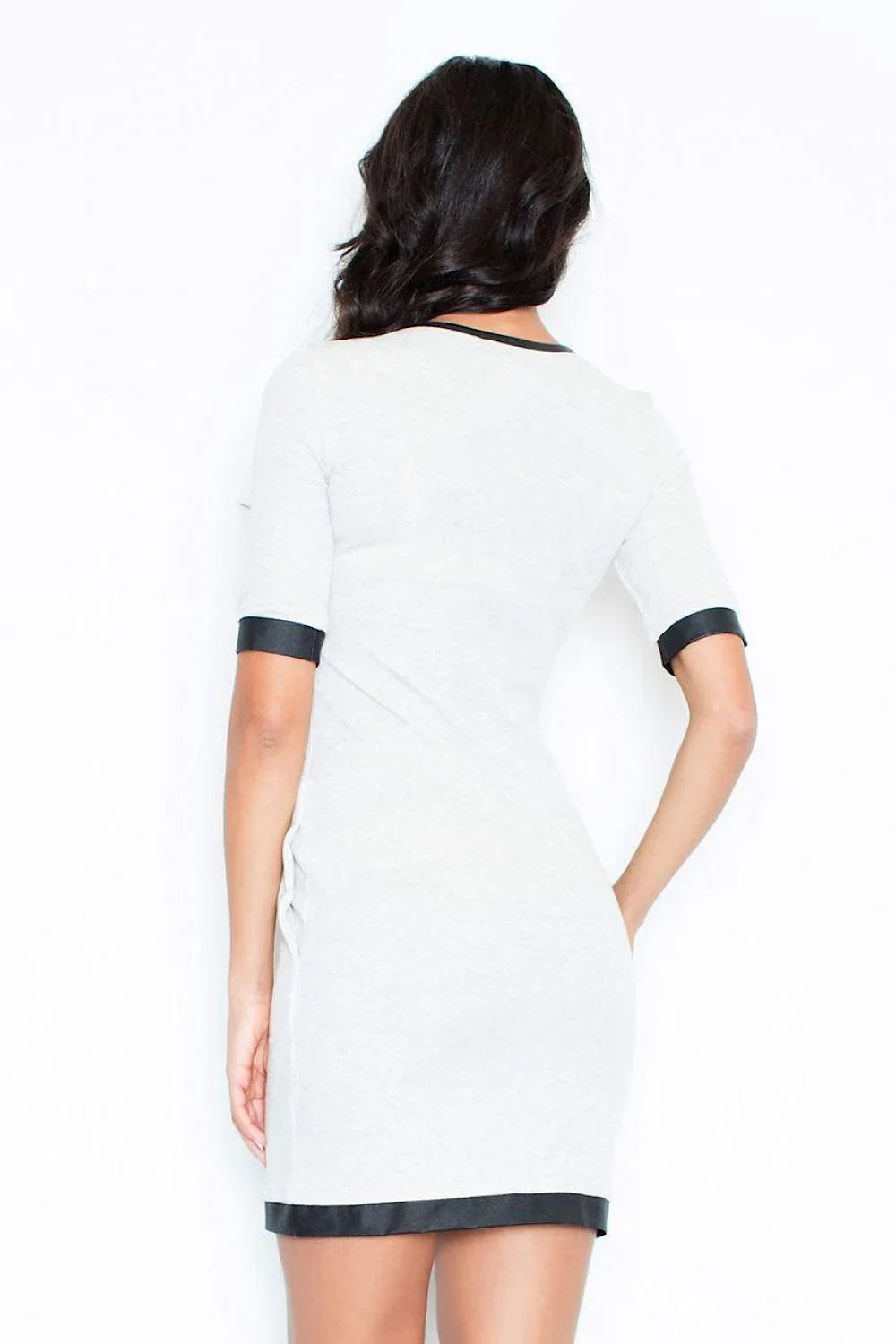 Professional Crew Neck Short Sleeves Day Dress