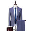 Professional Men’s Suit - Solid Single-Breasted