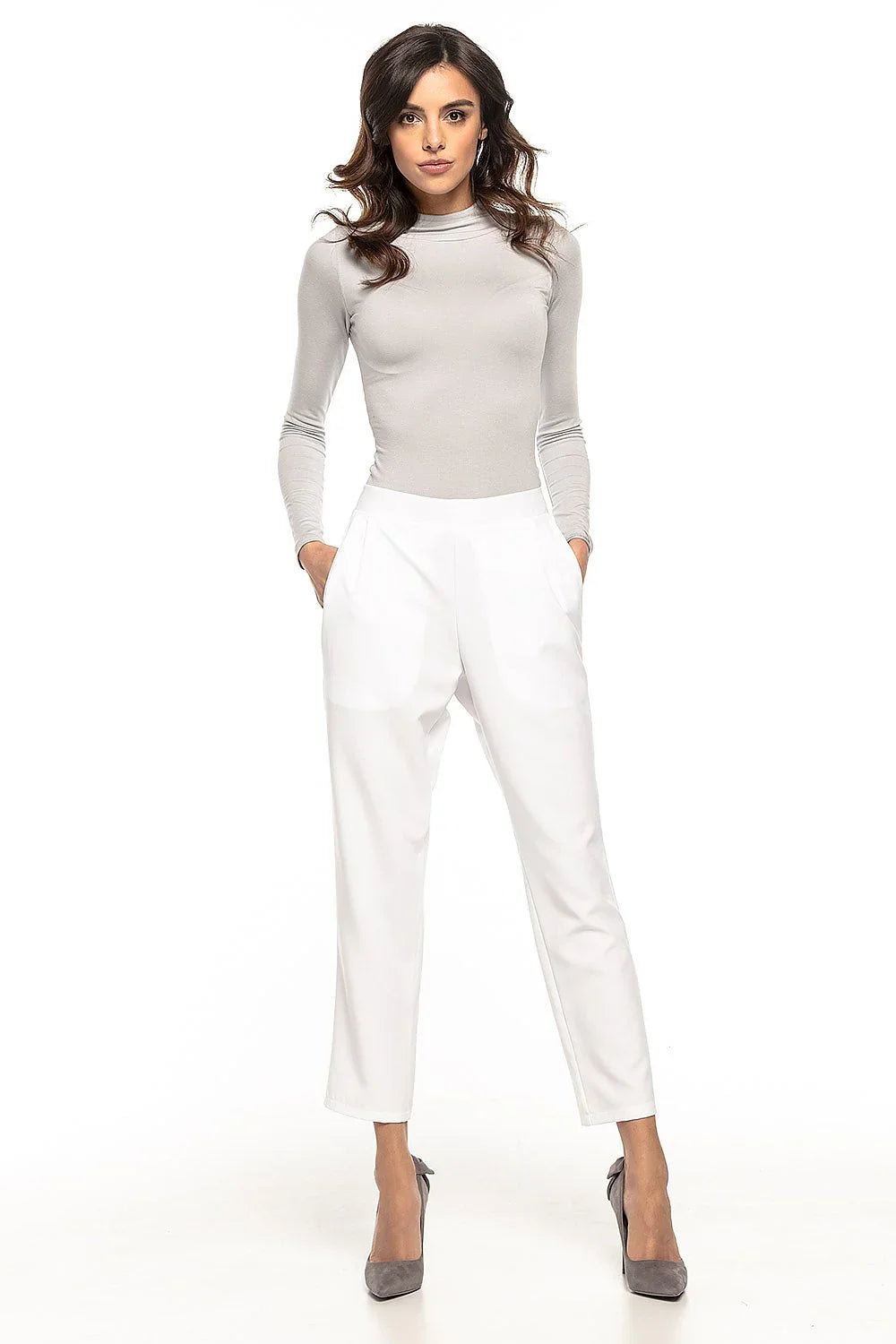 Professional Women Trousers – Mid Rise Stretchable -Guocali