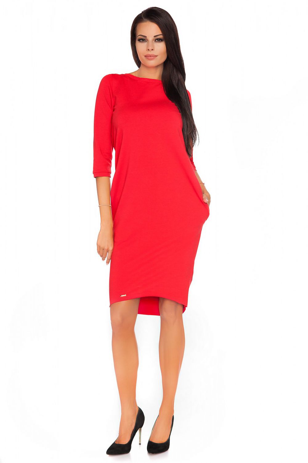 Relaxed Fit Knit Day Dress Everyday Style-Day Dress-GUOCALI