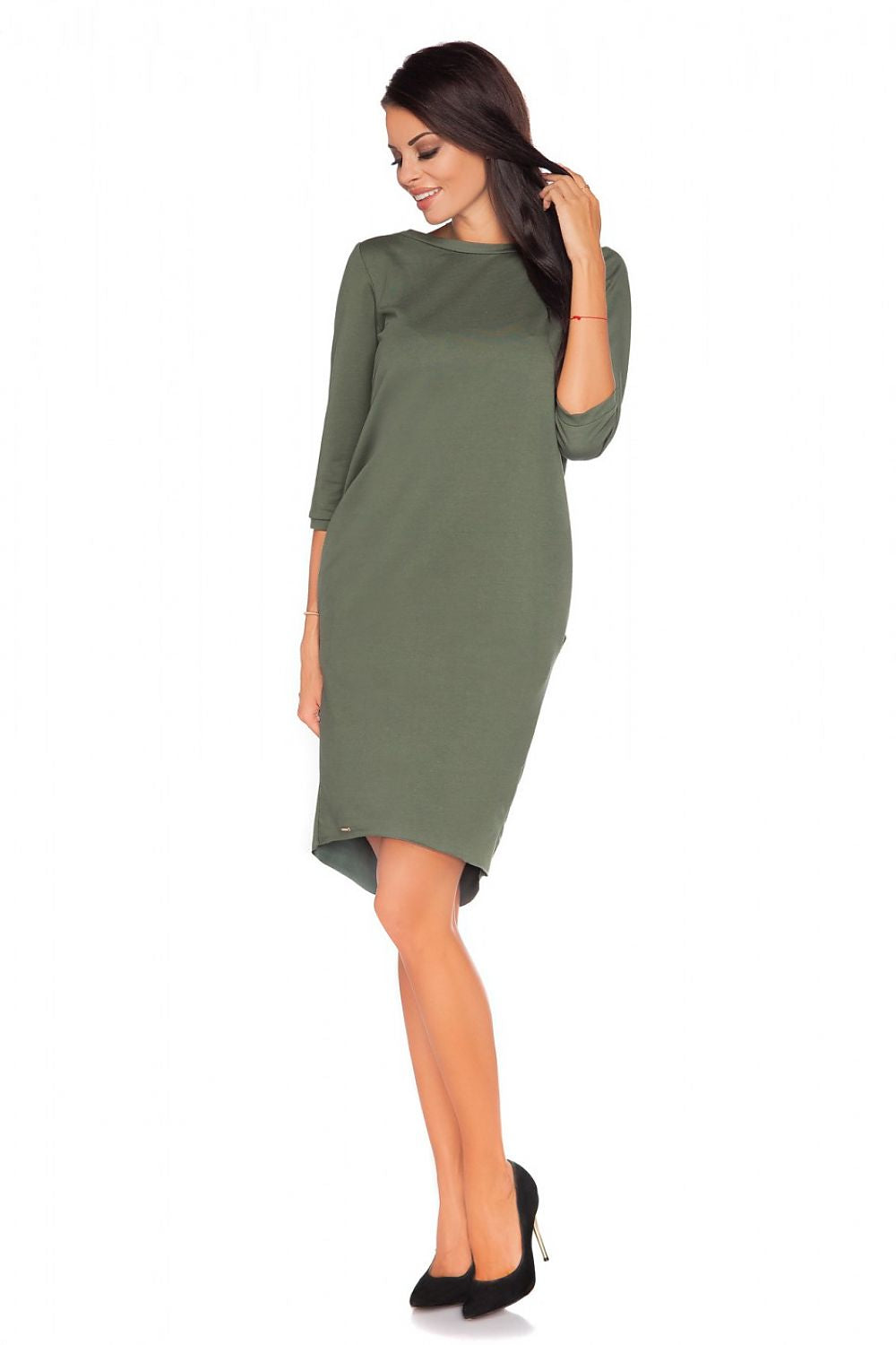 Relaxed Fit Knit Day Dress Everyday Style-Day Dress-GUOCALI