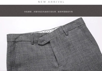 Retro Plaid Men Suit - Slim Fit Business Formal -Guocali