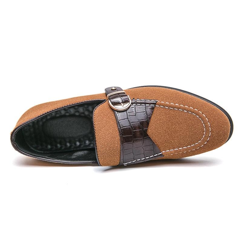 Round Toe Slip-On Formal Loafers - Men Shoes - Loafer Shoes - Guocali