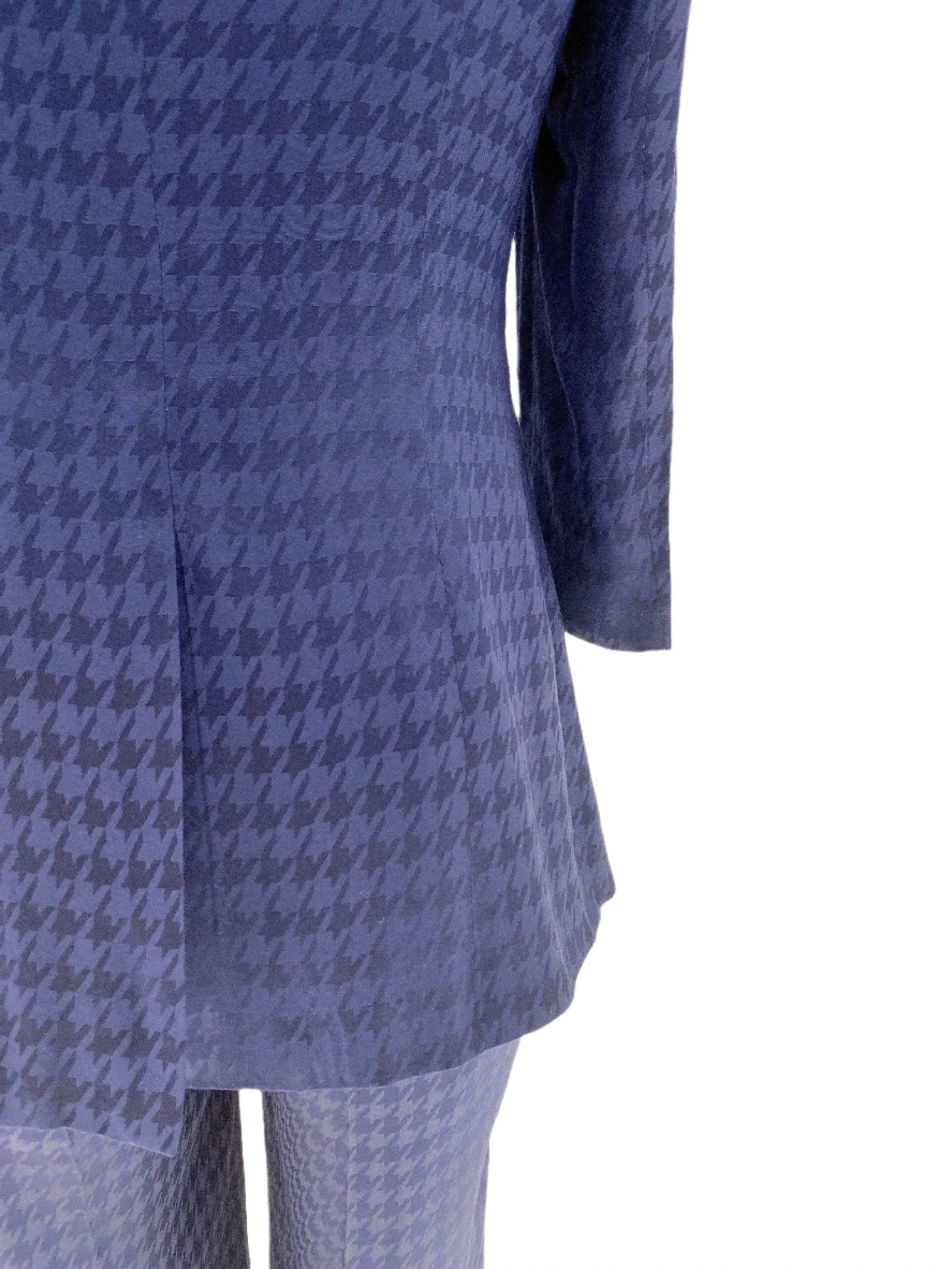 Sapphire Blue Women Pant Suit - Half Sleeve Trouser Suit -Guocali