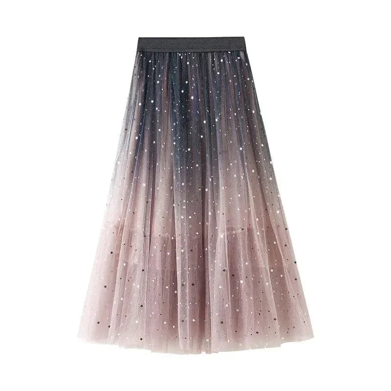 Sequin Skirt Gradient Guocali -Guocali