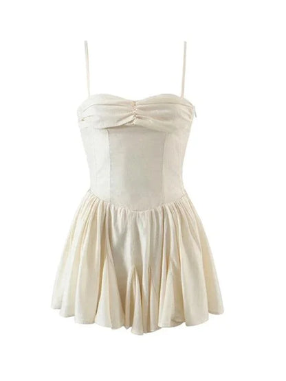 Sexy Pleated Skirt Strapless Dress -Guocali