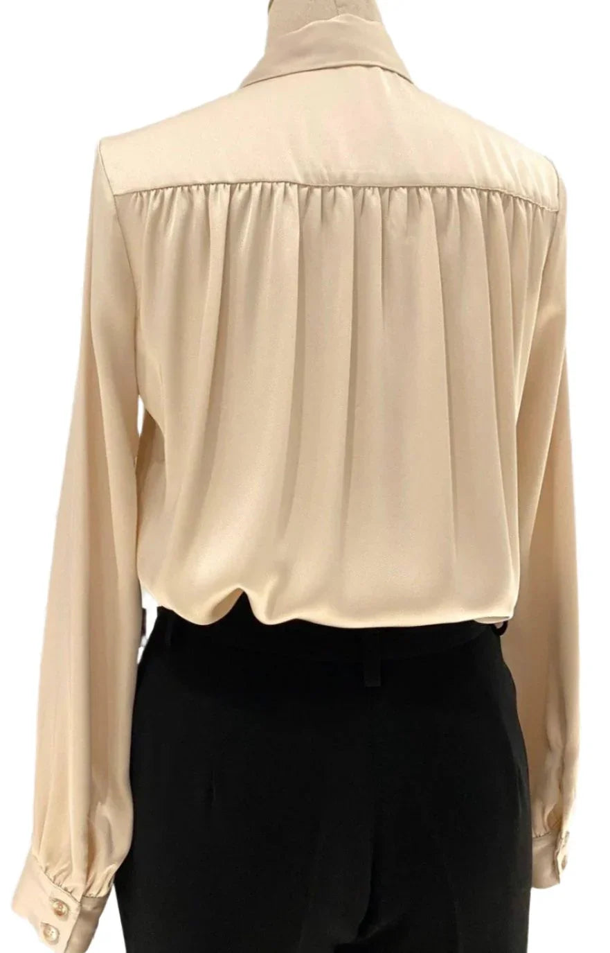 Silk Satin Women Blouse -Guocali