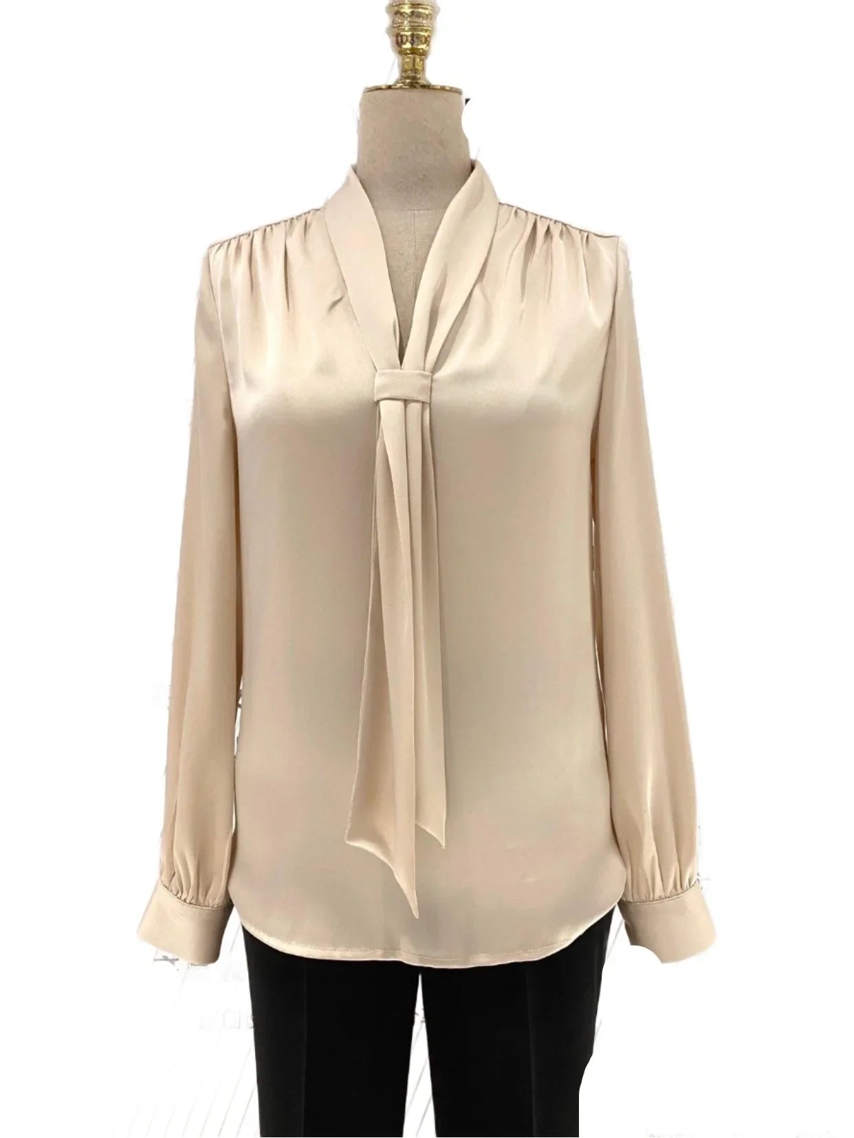 Silk Satin Women Blouse -Guocali