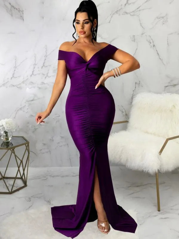 Skinny Bodycon Evening Dress -Guocali