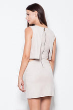 Sleeveless Cut Out Mini Dress Casual Style-Day Dress-GUOCALI