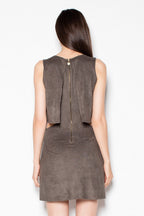 Sleeveless Cut Out Mini Dress Casual Style-Day Dress-GUOCALI