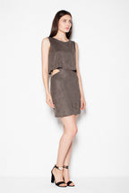 Sleeveless Cut Out Mini Dress Casual Style-Day Dress-GUOCALI