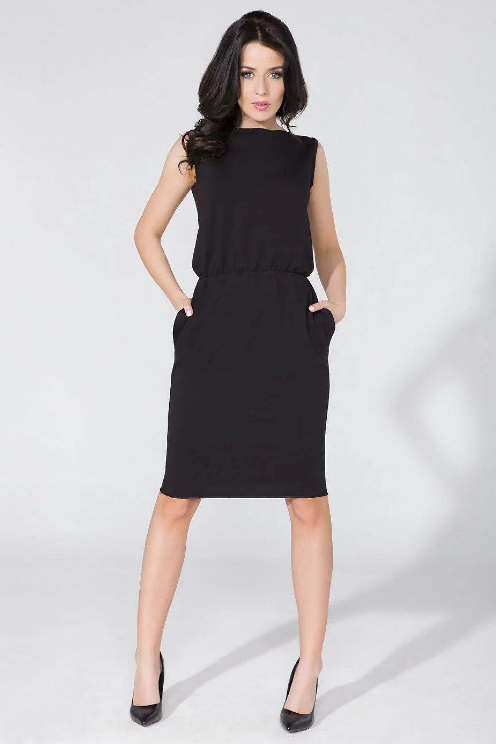 Sleeveless Knit Dress Casual Lightweight Everyday Fit-Day Dress-GUOCALI
