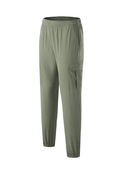 Sporty Men Cargo Pants – Mid Rise Quick-Drying -Guocali
