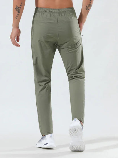 Sporty Men's Joggers – Mid Rise Quick Drying -Guocali