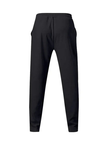 Sporty Men Trousers – Mid Rise Elastic Waist -Guocali