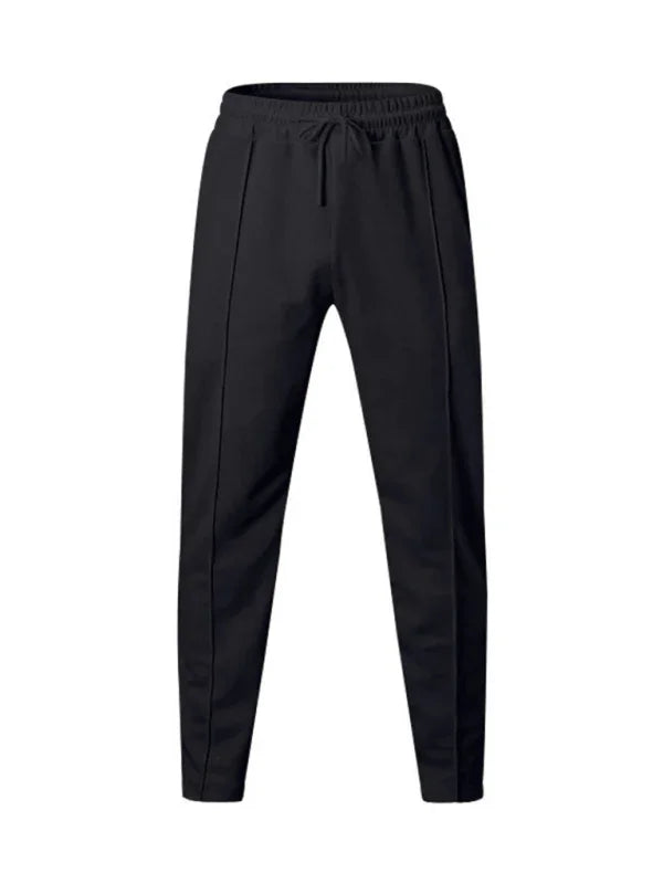 Sporty Men Trousers – Mid Rise Elastic Waist -Guocali