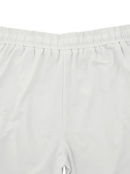 Sporty Men Trousers – Mid Rise Elastic Waist -Guocali