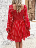 Spring Summer Casual Polka Dot Dress -Guocali