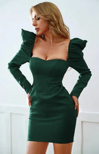 Square Neck Backless Party Dress