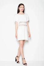 Striped Short Sleeve Dress Lightweight Summer Casual Fit-Day Dress-GUOCALI
