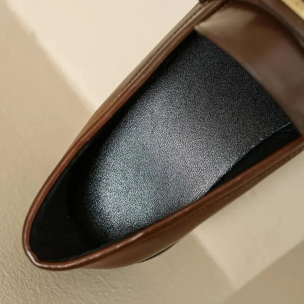 Stylish Low-Heeled Women Loafers -Guocali