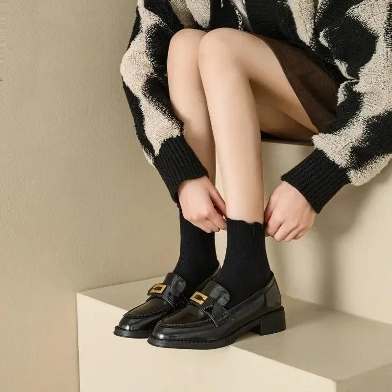 Stylish Low-Heeled Women Loafers -Guocali