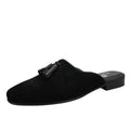 Suede Leather Loafers With Tassel - Men Shoes -Guocali