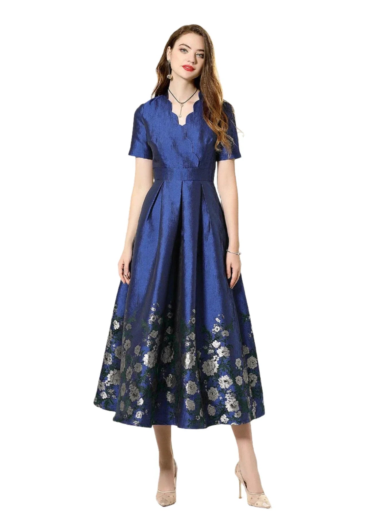 Summer Jacquard Luxury Maxi Dress -Guocali