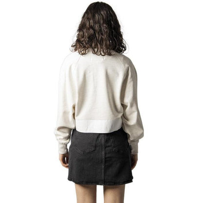 Sweatshirt - Plain Calvin Klein Women Sweatshirt - White - Sweatshirts - Guocali