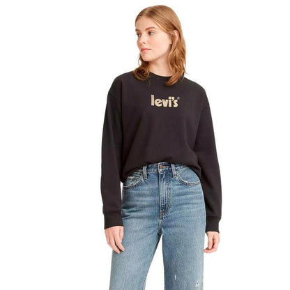 Sweatshirt - Printed Levi`s Women Sweatshirt - Black - Sweatshirts - Guocali