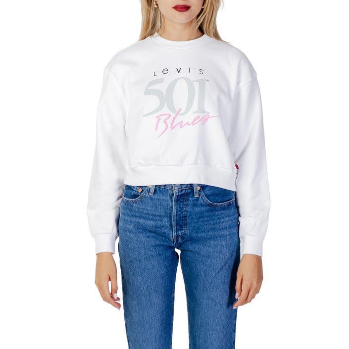 Sweatshirt - Printed Levi`s Women Sweatshirt - White - Sweatshirts - Guocali