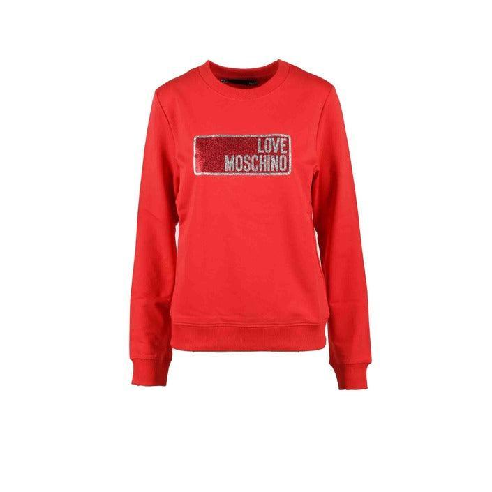 Sweatshirt - Printed Love Moschino Women Sweatshirt - Red - Sweatshirts - Guocali