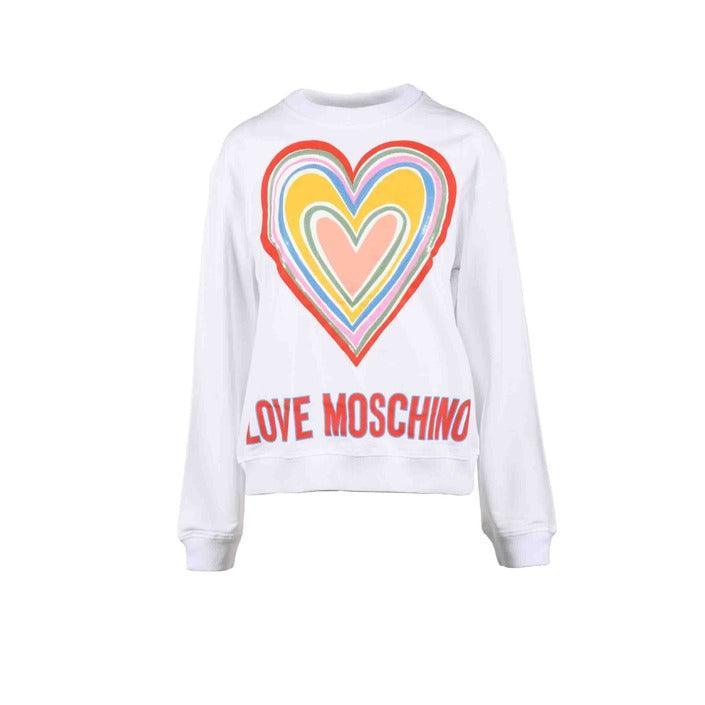 Sweatshirt - Printed Love Moschino Women Sweatshirt - White - Sweatshirts - Guocali