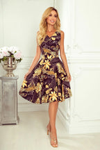 Sweetheart Fit and Flare Cocktail Dress Style-Day Dress-GUOCALI