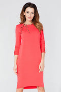 Tie Neck Long Sleeve Dress Casual Elegant Style-Day Dress-GUOCALI