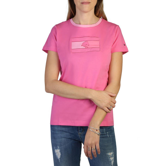 Tommy Hilfiger Women T-Shirts - Pink Brand T-shirts - T-Shirt - Guocali