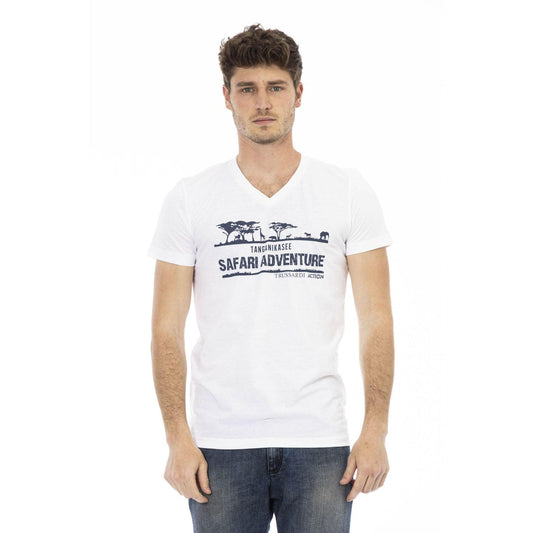 Trussardi Action Men T-shirts - White Brand T-shirts - T-Shirt - Guocali