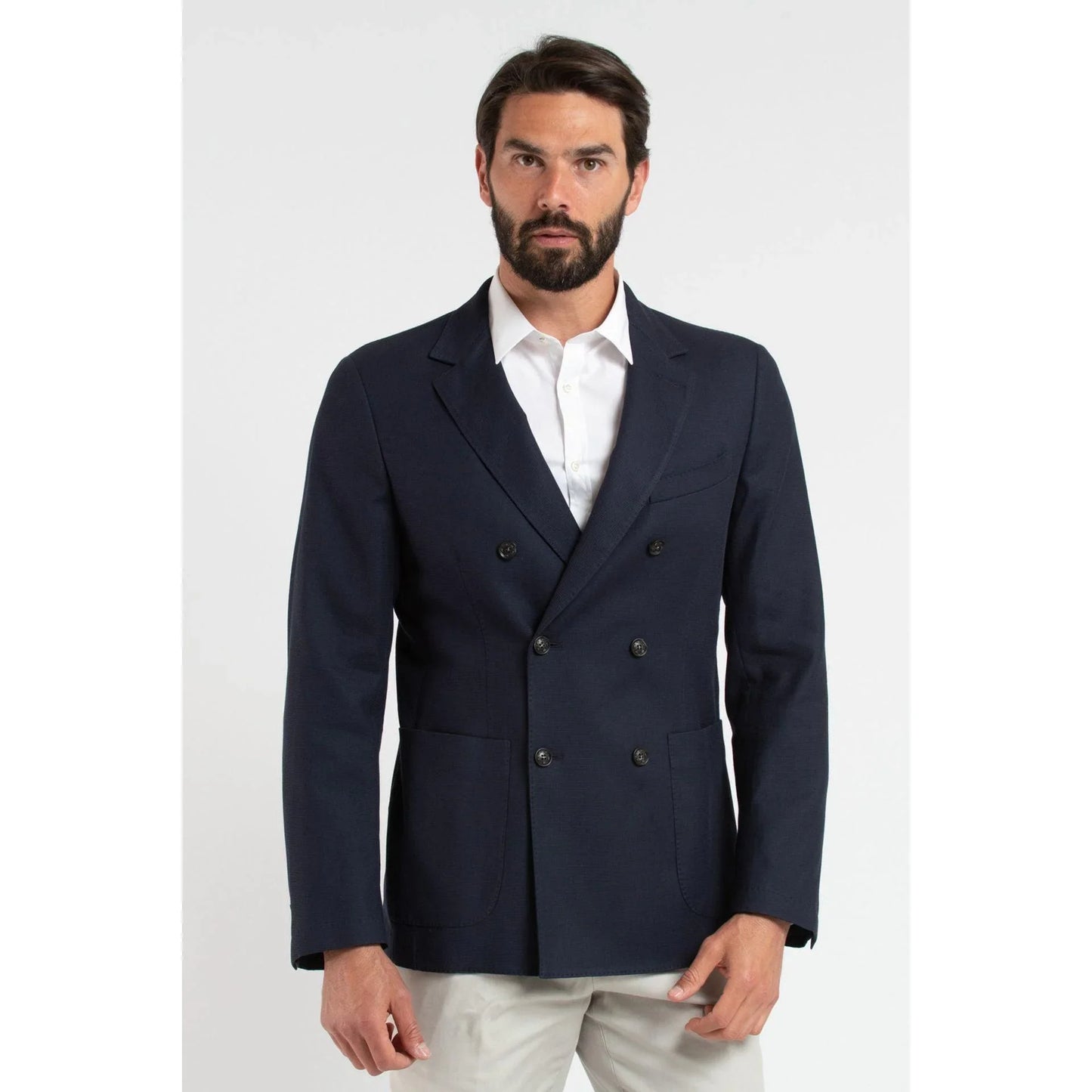 Trussardi Men Double-Breasted Blazer -Guocali