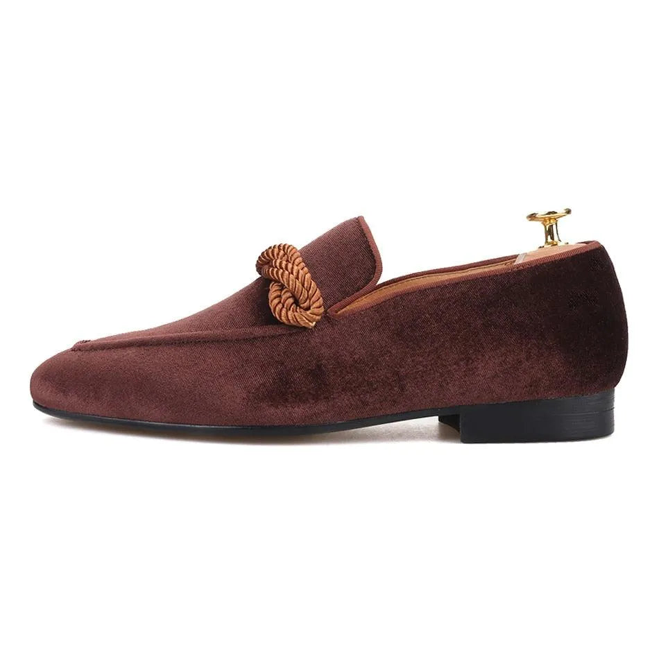 Velvet Men Loafers - Men Shoes -Guocali