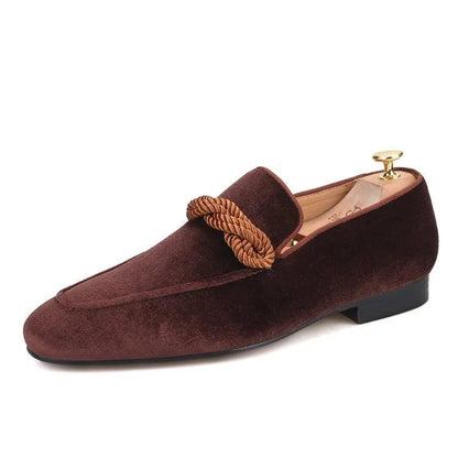 Velvet Men Loafers - Men Shoes -Guocali
