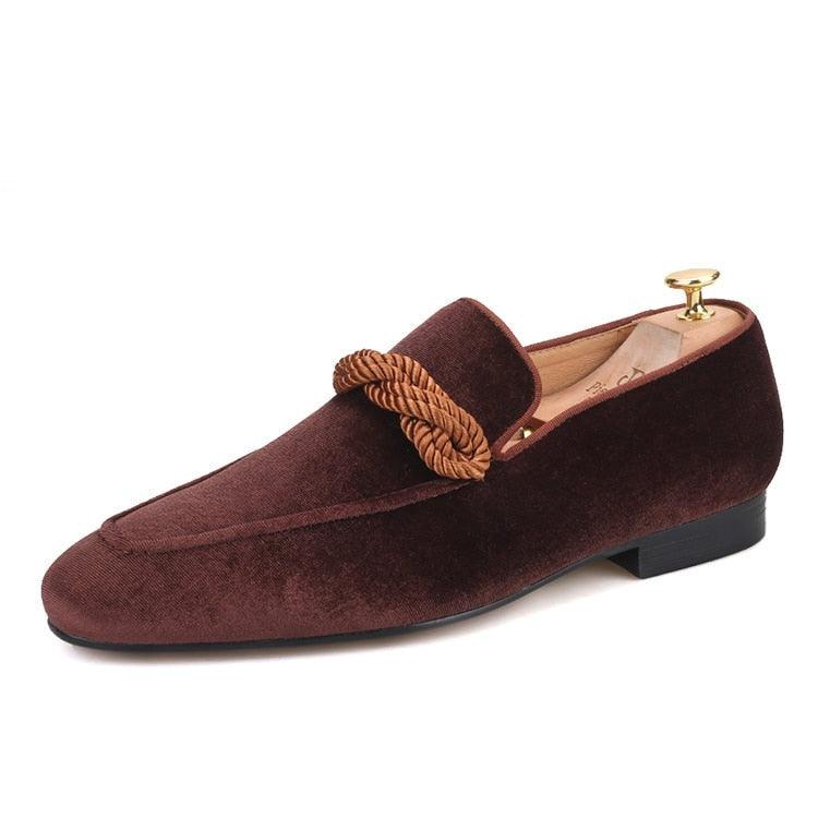 Velvet Men Loafers - Men Shoes - Loafer Shoes - Guocali