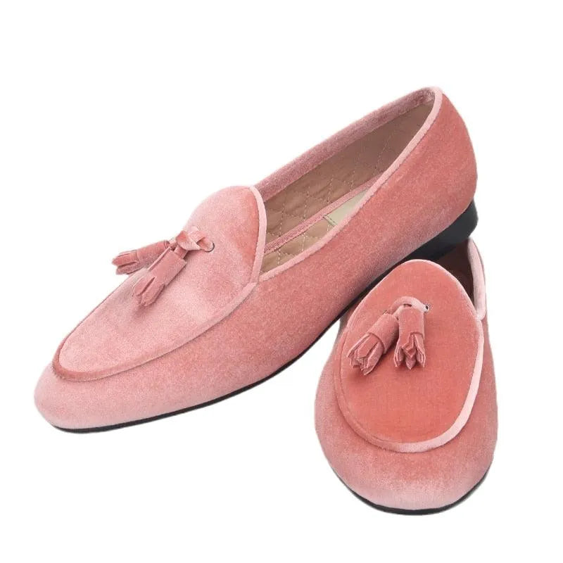 Men Tassel Dress Loafers - Slip-On Formal Dress Shoes
