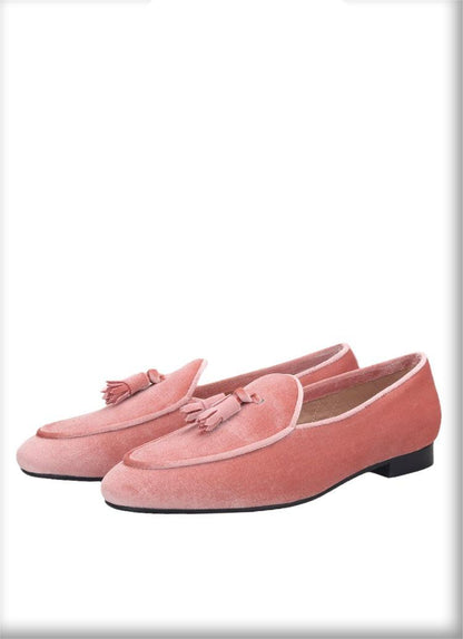 Velvet Men Loafers With Tassels - Men Shoes - Loafer Shoes - Guocali