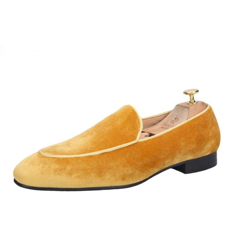 Velvet Slip-On Men Loafers - Men Shoes - Loafer Shoes - Guocali