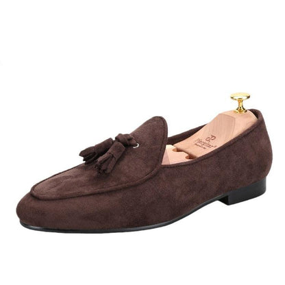 Velvet Tassel Casual Men Loafers - Men Shoes - Loafer Shoes - Guocali