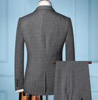 Vintage, Professional Men’s Suit - Plaid Single-Breasted